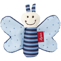 Sigikid Knister Schmetterling blau, Red Stars