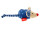 Sigikid Mini-Rassel Maus blau, Red Stars