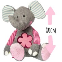 Sigikid Elefant XXL, Patchwork Sweety Cuddly Friends