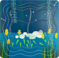 Froschkönig Schichtenpuzzle Puzzle ab 3 Jahren Lernpuzzle