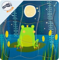 Froschkönig Schichtenpuzzle Puzzle ab 3 Jahren Lernpuzzle