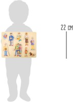 Setzpuzzle meine Familie aus Holz, detailliert liebevolle Motive, ab 1 Jahr