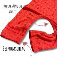 iobio Schlafanzug / Overall aus Wolle Lama Design