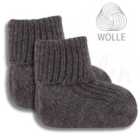 Ewers Baby und Kleinkinder Socken 100 % Wolle mit Umschlag