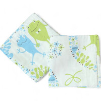 Blümchen XL Mulldecke Pucktuch