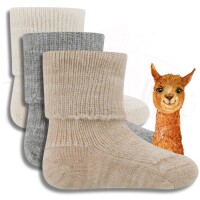ewers Socken Alpaka/Merino grau meliert 19-22