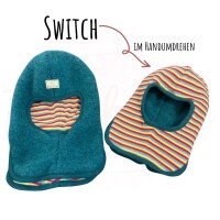 Pickapooh Switch Wollfleece Schlupfmütze zum Wenden