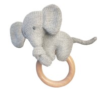 Nattou Tembo Elefant Bei&szlig;ring mit Holz