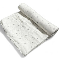 Jane Pucktuch Bambus/Musselin XL (120x120cm) dim grey