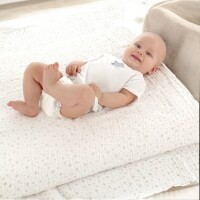 Jane Pucktuch Bambus/Musselin XL (120x120cm) dim grey