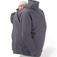 Mamalila Regen-Tragejacke Männer Shelter anthracite XL