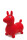 Hüpfpferd Kinderhopser Hüpftier rot Pferd Hopser Sprungtier für Kinder Geschenk