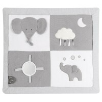 Nattou Krabbeldecke mit Spielbogen Tembo Elefant grau