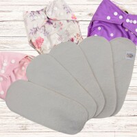 avo+cado Bambuseinlage 3 lagig, Größe One-Size - 5 Stück