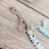 Rechenkette Wölfchen grau