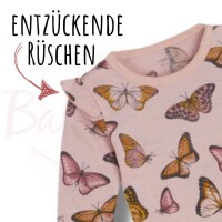 Hust & Claire Baby Body Bibi - Wolle Seide - Schmetterlinge