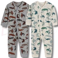 Hust and Claire Mila Krokodile Jumpsuit Schlafanzug - Wolle/Seide