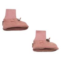 Hust and Claire Baby-Schuhe Wollfleece FELICE ash rose 68/74