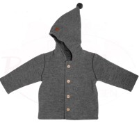 Maximo GOTS BABY-Jacke, Wollfleece kbT, Jersey kbA düne/kastanie-hellbraun 62/68