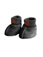 Maximo Baby-Schuhe Wollfleece hellgrau 3M