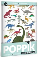 Poppik Mini Stickerposter - Dinosaurier (3-8 J.)