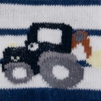 Ewers Socken für Kinder 2-er Pack Baustellenfahrzeuge GOTS