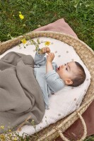 Lässig Decke Knitted Blanket GOTS Frizzy