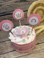 Windeltorte Willkommen Baby rosa