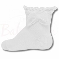 Ewers Weiße Socken mit Rüschenspitze