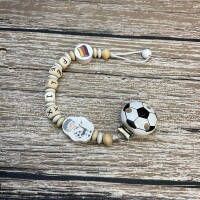 Schnullerkette Premium Fußball DEUTSCHLAND Bis 10 Buchstaben