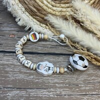 Schnullerkette Premium Fußball DEUTSCHLAND Bis 10 Buchstaben