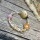 Schnullerkette Premium BOHO Blume rosa Bis 10 Buchstaben