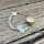 Schnullerkette Premium BOHO Flamingo mint natur