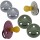 Mininor Schnuller Kautschuk mit Ring 6 monate + Grau