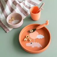 done by deer Geschirrset - Silicon dinner set Happy clouds