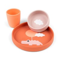 done by deer Geschirrset - Silicon dinner set Happy clouds
