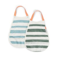 done by deer Schlupflätzchen mit Streifen - Pull-over bib 2-pack Stripes