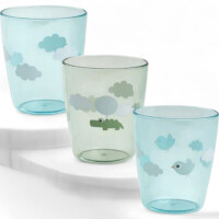 done by deer Kinderglas Set - Yummy mini glass 3pcs Happy Clouds