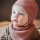 Maximo Baby-Tuch Halstuch Wollfleece Jerseyfutter, Klettverschluss GOTS