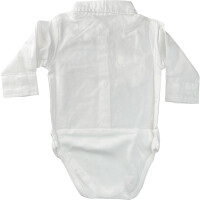 EMC Hemdbody Babybody weiß mit Kragen 12 Monate
