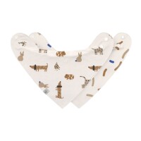 Dreieckstuch Baby (2 Stk) - Bandana, Little Mateys Royal Blau