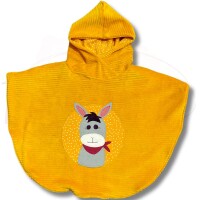 Kinder Poncho warm, weich und kuschelig Gr. 86-104 / 6...