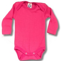 Cosilana Baby Body Wolle/Seide langarm Pink 50/56