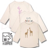 Lässig Badeshirt UV Shirt Kinder Baby Langarm creme