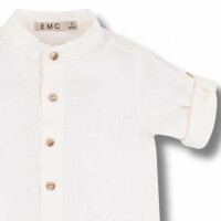 EMC Jungen Leinen Hemd Weiß