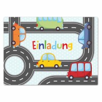 Einladungskarten Auto | 12er Set DIN A6