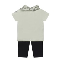 Dirkje Jungen Baby Set T-shirt Shorts Schal hellgrün love