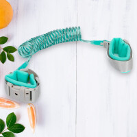 Fillikid Bleib hier Band hellgrau mint | Kindersicherung