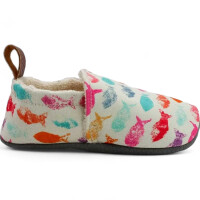 Pololo Barfuß-Hausschuhe aus Seaqual Yarn & Bio-Baumwolle Dinos 22/23