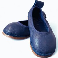 Pololo Ballerina Outdoor Leder blau